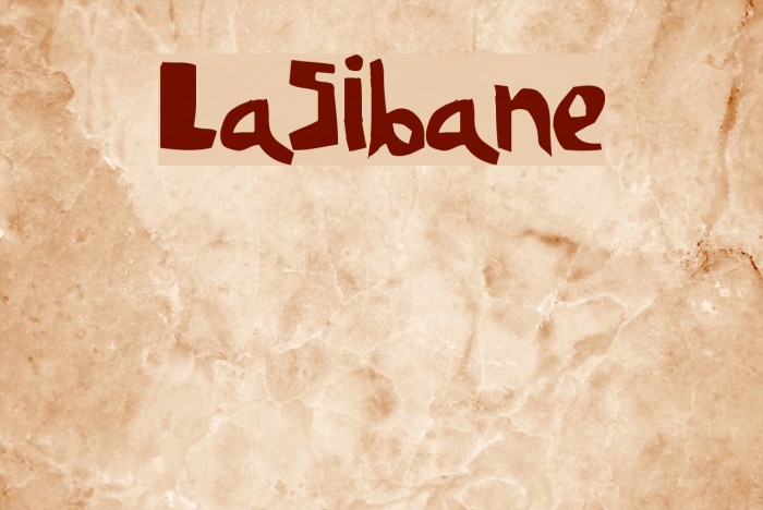 LaSibane Font examples