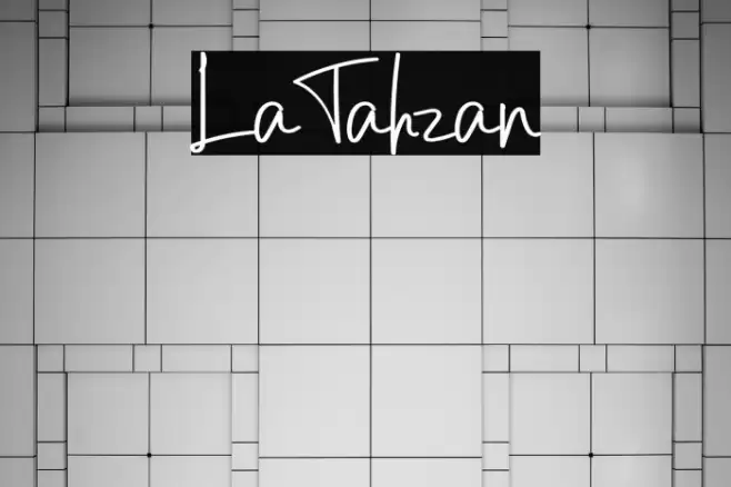 LaTahzan Font examples
