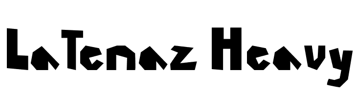 LaTenaz Heavy  नि: शुल्क फ़ॉन्ट्स डाउनलोड