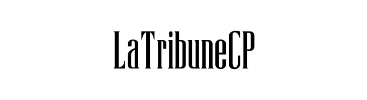 LaTribuneCP  Free Fonts Download