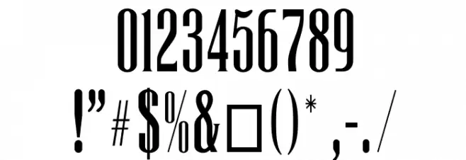 LaTribuneCP Font OTHER CHARS