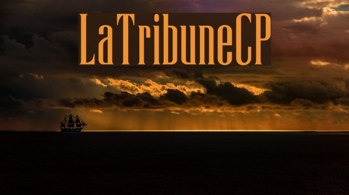 LaTribuneCP Font examples