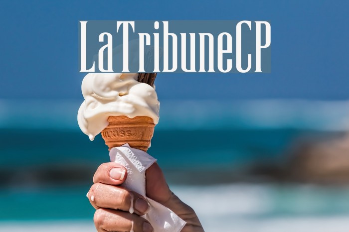 LaTribuneCP Font examples