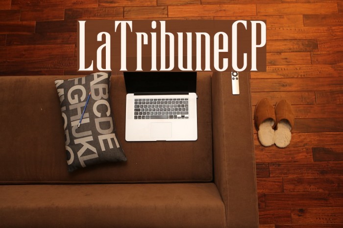 LaTribuneCP Font examples