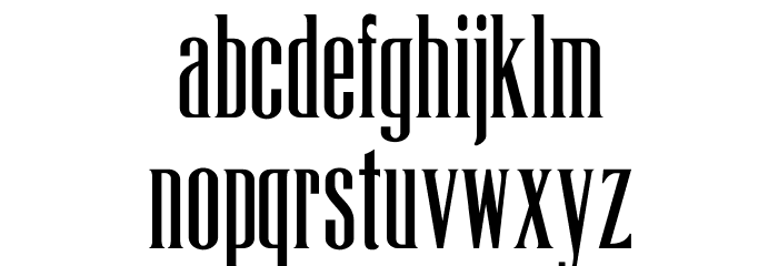 LaTribuneCP Font LOWERCASE