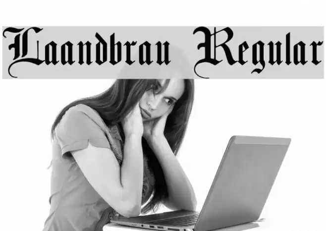 Laandbrau Regular Font examples