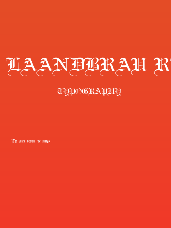 Laandbrau Regular Poster