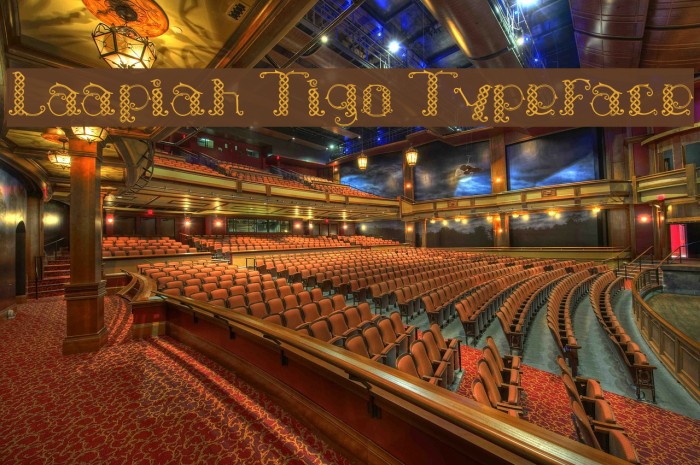 Laapiah Tigo Typeface Font examples