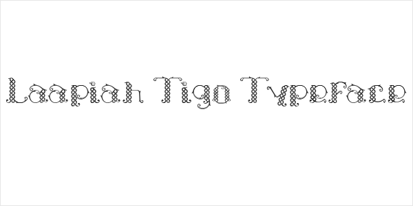 Laapiah Tigo Typeface Logo
