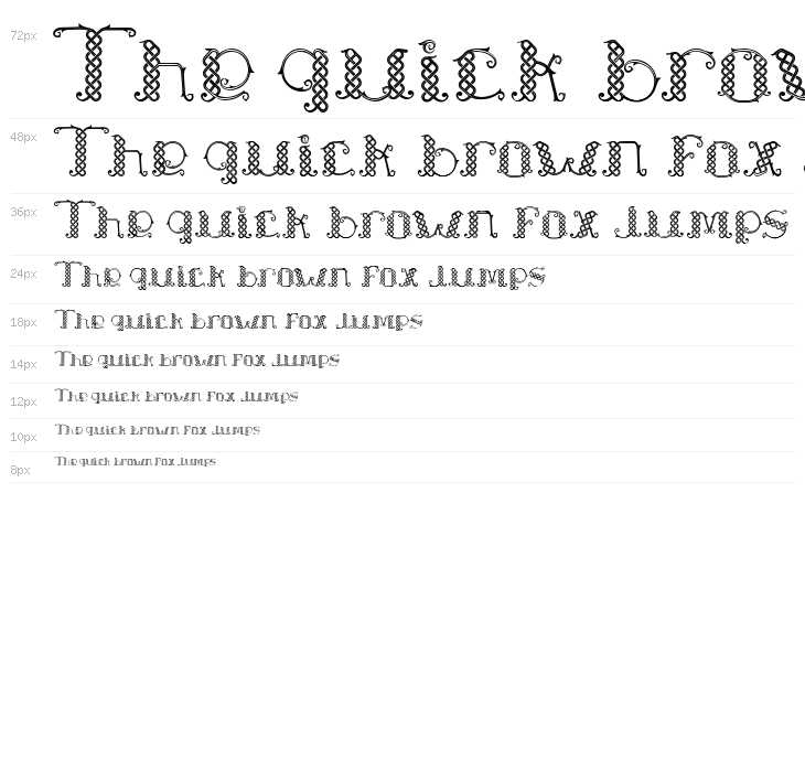 Laapiah Tigo Typeface Waterfall