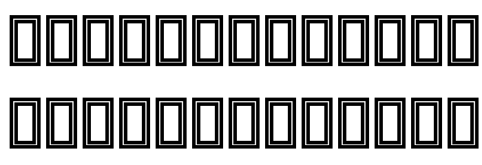 Lab Outline Font LOWERCASE