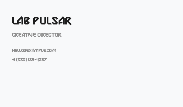 Lab Pulsar Business Card