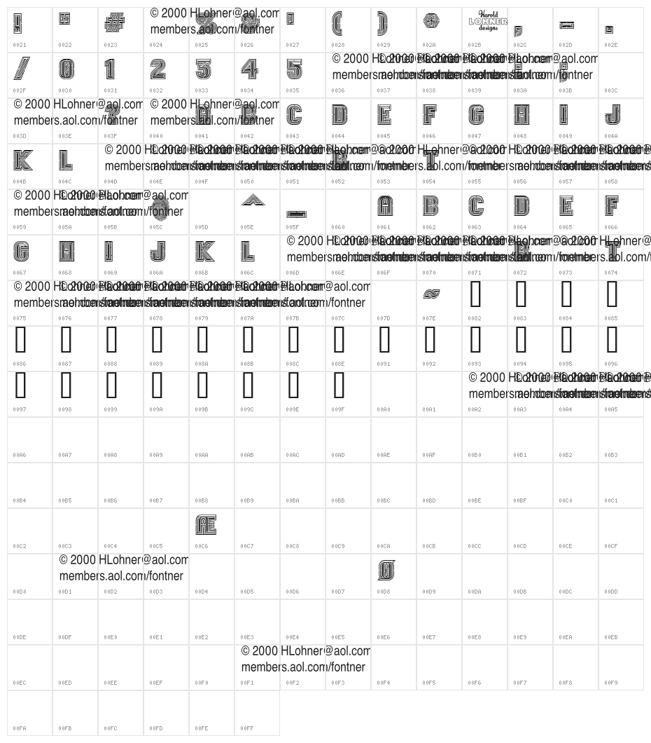 Lab Rat Demo Version Character Map