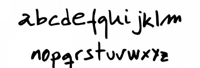 LabMol Schriftart Kleinbuchstaben
