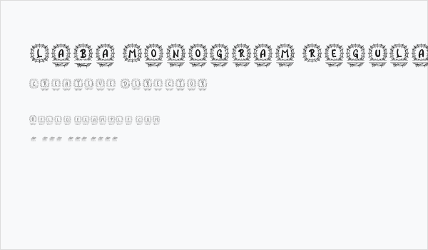 Laba Monogram Regular Business Card