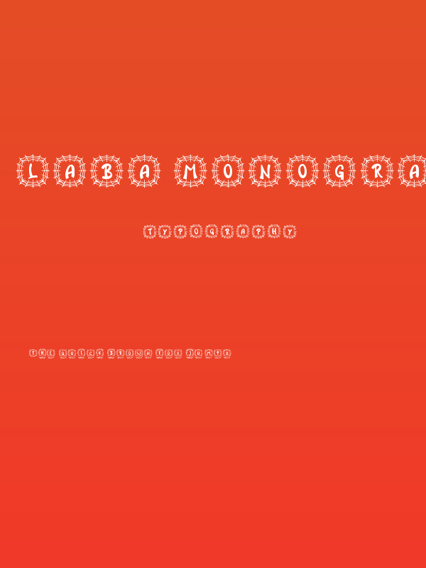 Laba Monogram Regular Poster