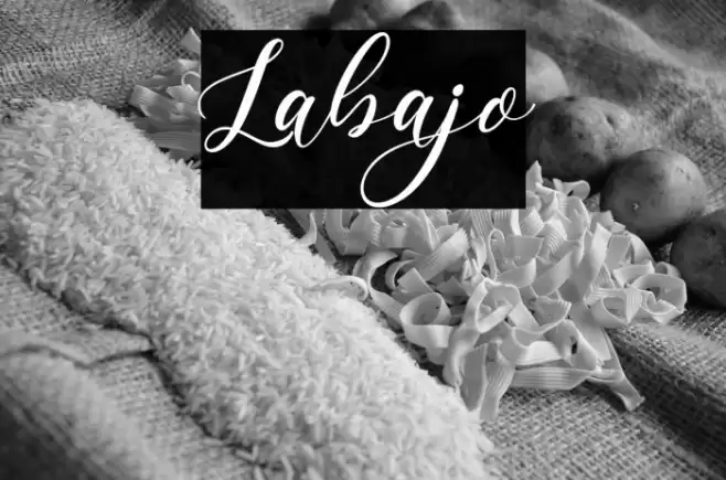 Labajo Font examples