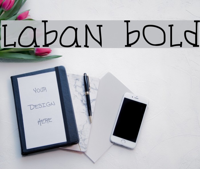 Laban Bold Font examples