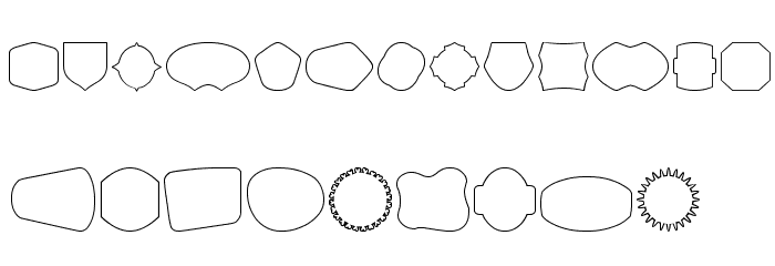 LabelProXLBorder Font LOWERCASE