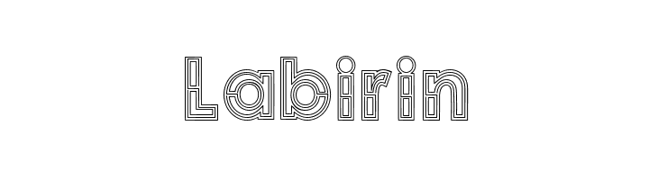 Labirin  font caratteri gratis