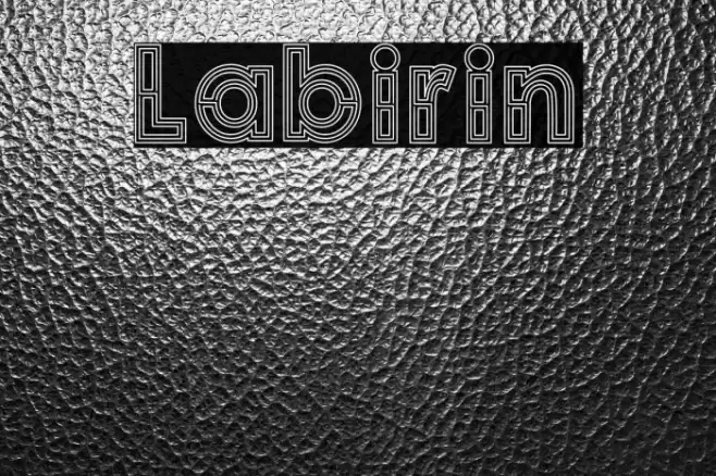 Labirin Font examples