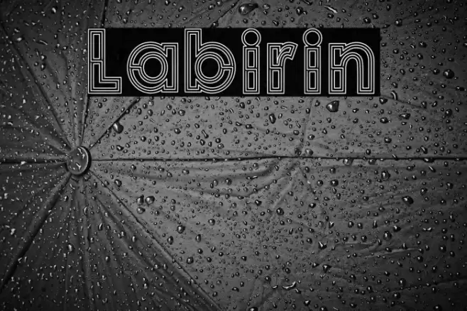 Labirin Font examples