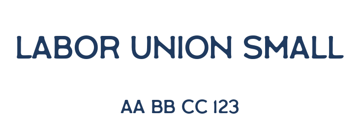 Labor Union Small Font Preview