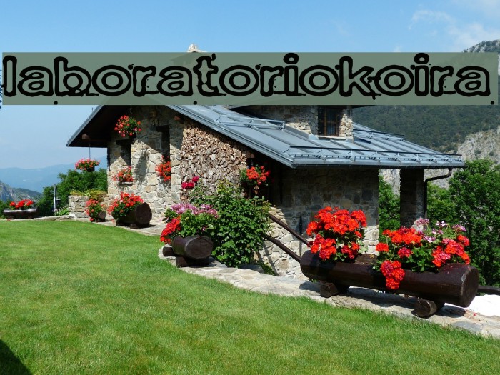 Laboratoriokoira Font examples