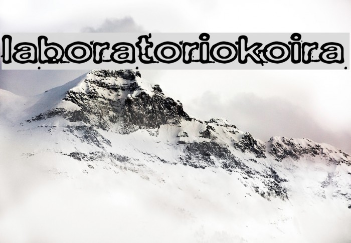Laboratoriokoira Font examples