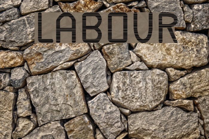 Labour Font examples