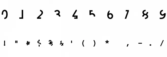 Labrat Bold フォント その他の文字