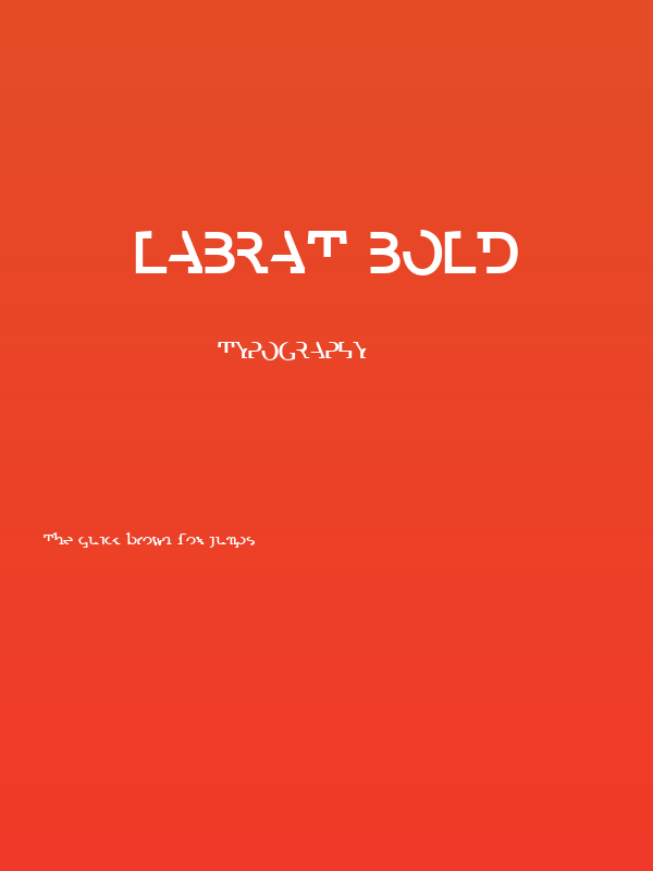 Labrat Bold Poster