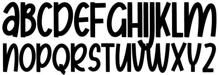 Labreak Font LOWERCASE