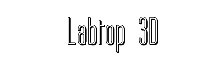 Labtop 3D  Frei Schriftart Herunterladen