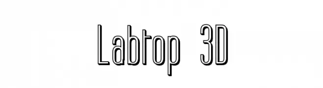 Labtop 3D  baixar fontes gratis