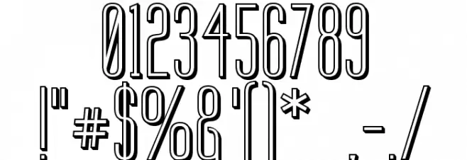 Labtop 3D Font OTHER CHARS