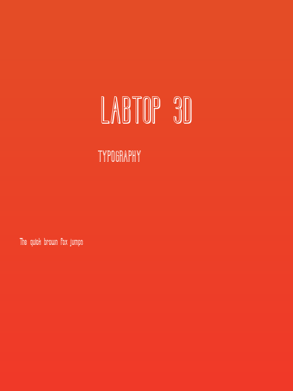 Labtop 3D Poster