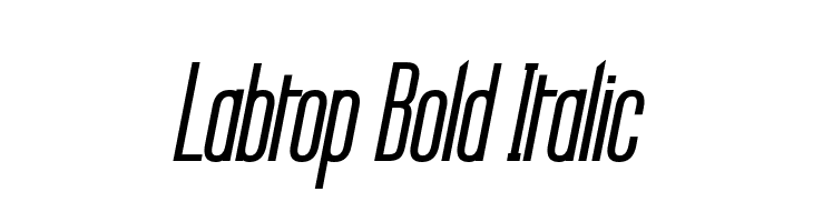 Labtop Bold Italic Font
