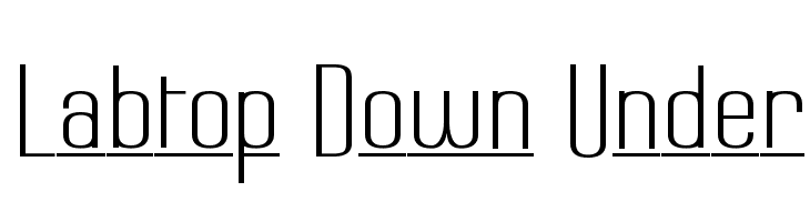 Labtop Down Under Шрифта