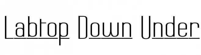 Labtop Down Under  Descarca Fonturi Gratis