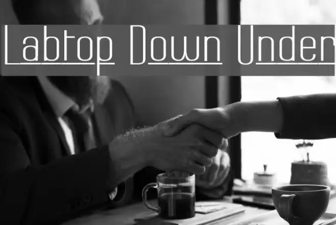 Labtop Down Under フォント examples