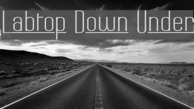 Labtop Down Under フォント examples