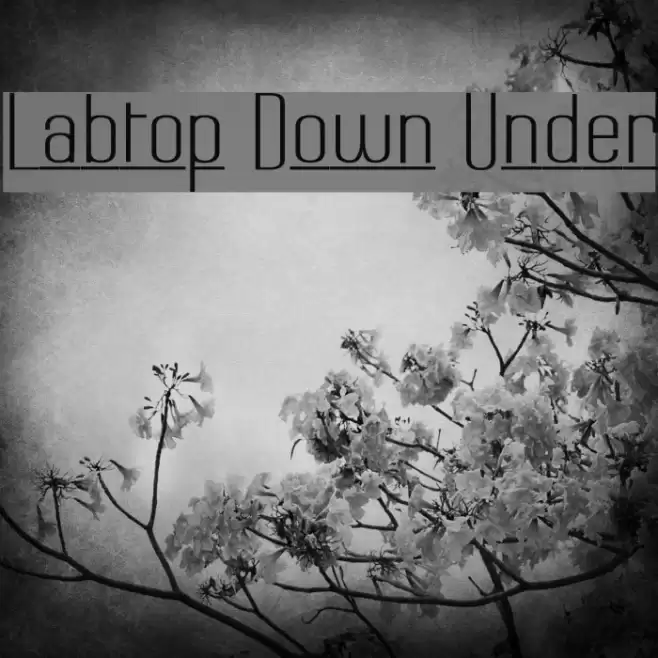 Labtop Down Under フォント examples