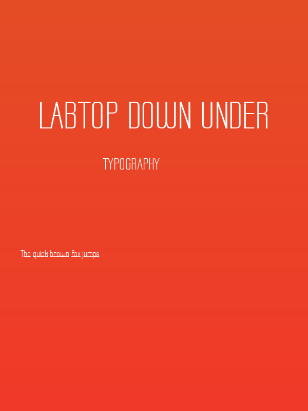 Labtop Down Under Poster