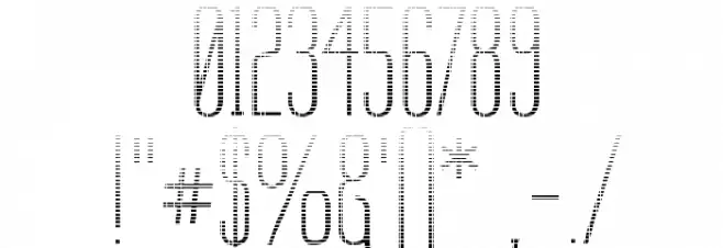 Labtop Graphed Font OTHER CHARS