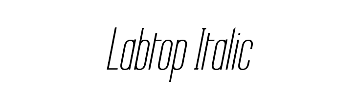 Labtop Italic Font