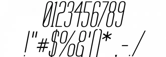 Labtop Italic Font OTHER CHARS