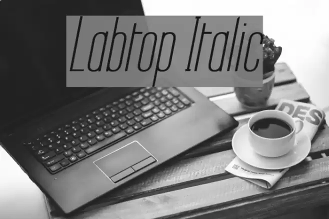 Labtop Italic Font examples