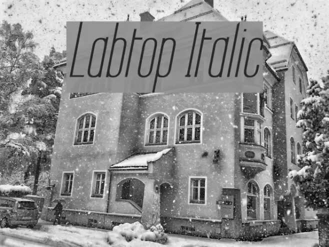 Labtop Italic Font examples