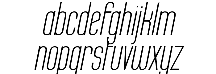 Labtop Italic Font LOWERCASE